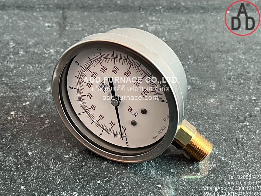 0~16Bar(0~232Psi) Nuova Fima Pressure Gauge(3)